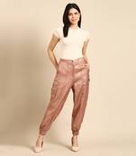 Rust orange foil pant