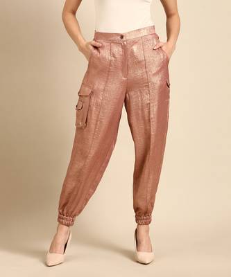 Rust orange foil pant 2