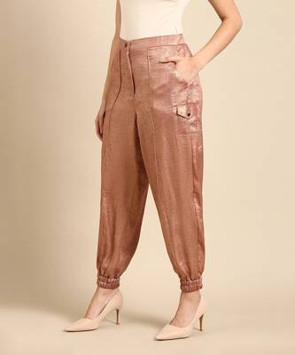 Rust orange foil pant 3