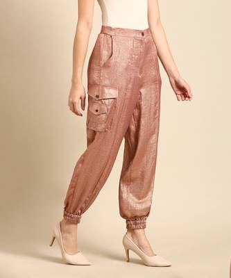 Rust orange foil pant 4