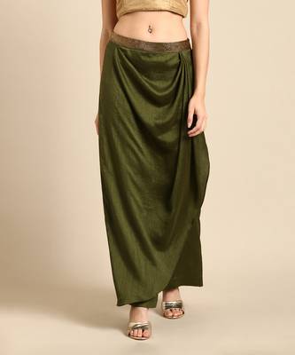 mehndi green crsuh silk palazzo pant 2