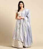 Muslin Digital Print Lehenga Set