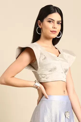 Muslin Digital Print Lehenga Set