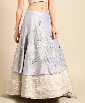 Muslin Digital Print Lehenga Set 4