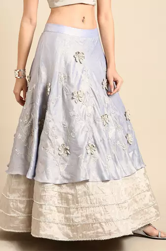 Muslin Digital Print Lehenga Set
