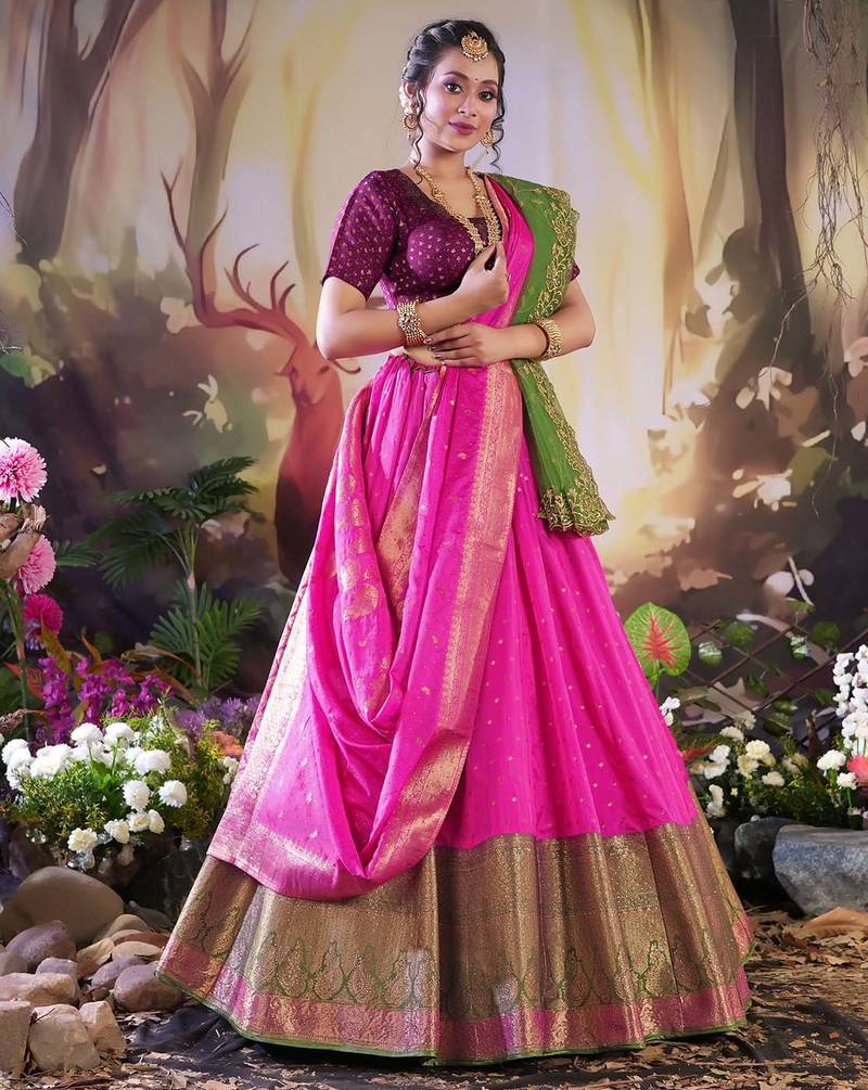 Latest Banarasi Lehenga with Double Dupatta