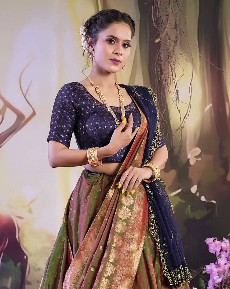 Latest Banarasi Lehenga with Double Dupatta