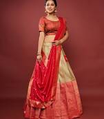 Kanjivaram Silk Pattu Half Saree