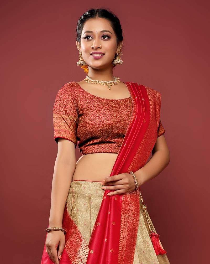 Kanjivaram Silk Pattu Half Saree