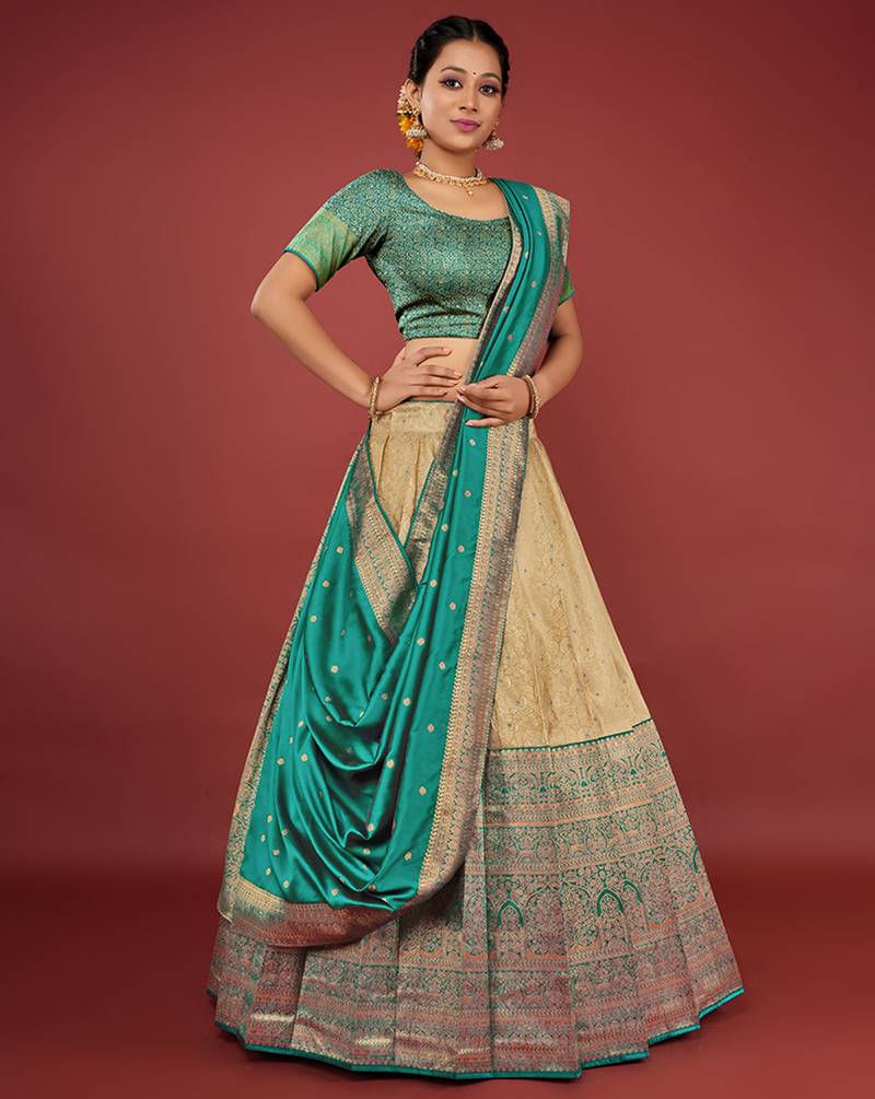 Kanjivaram Silk Pattu Half Saree