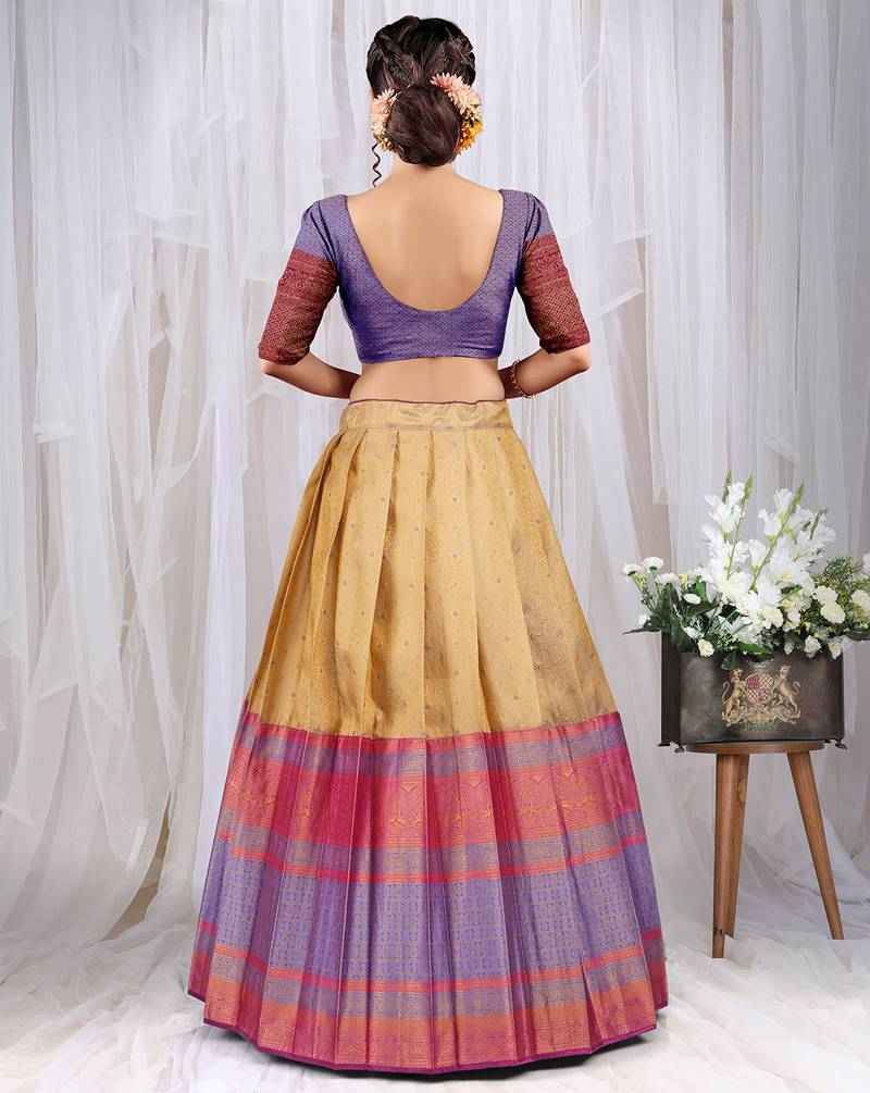 Designer Banarasi Half Saree for Women