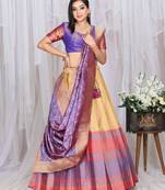 Designer Banarasi Half Saree for Women
