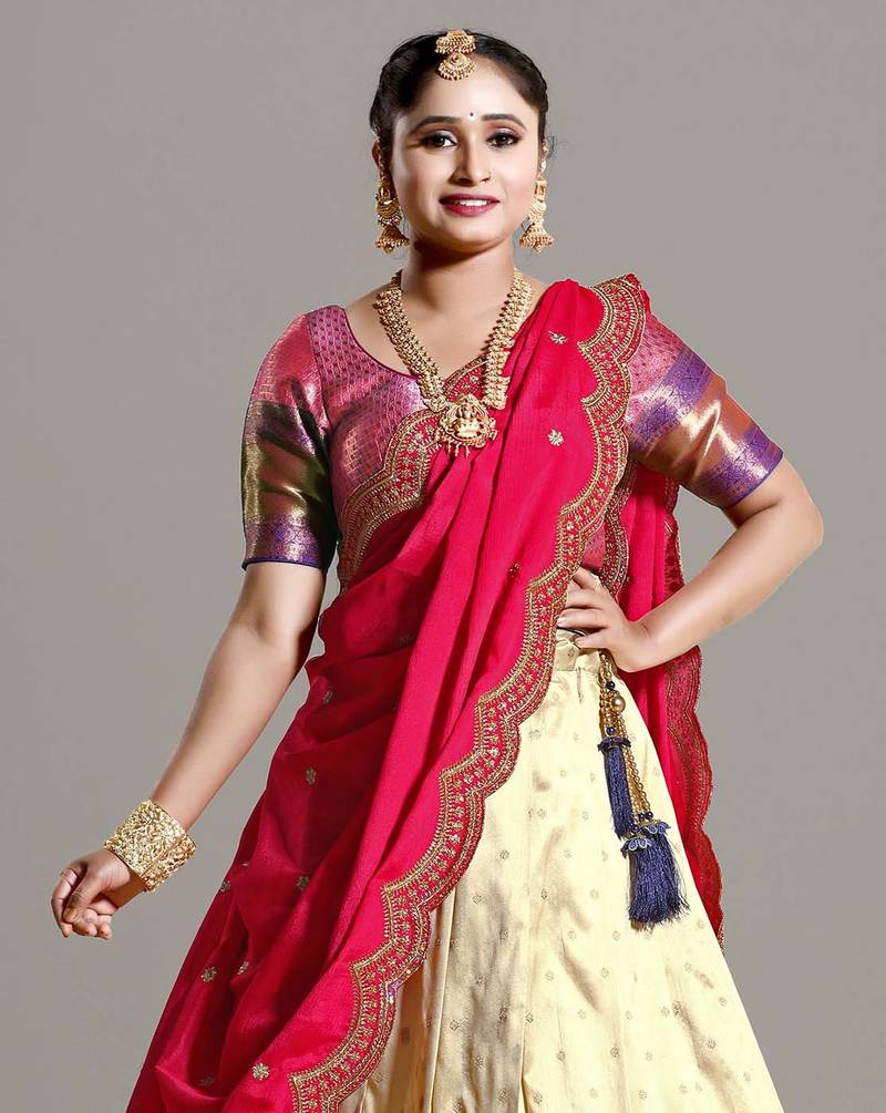 Banarasi silk Pattu Lehenga for Women