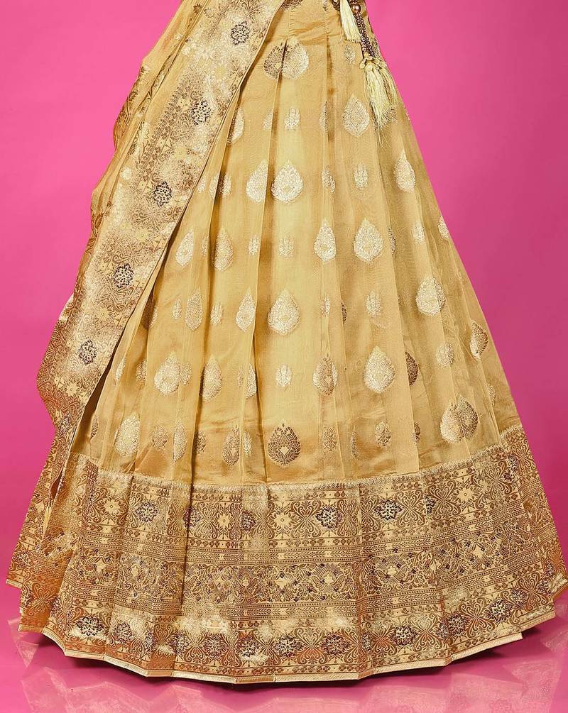 Tissue Jacquard Lehenga set for Women
