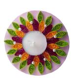 Hand Made paper quilling floating Diwali Diya