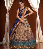 Pure Kanjivaram silk Zari work Half Saree