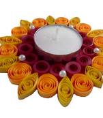 Hand Made paper quilling floating Diwali Diya