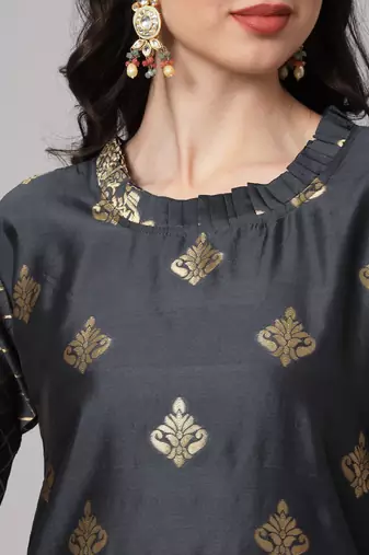  women silk blend kurta pant dupatta set