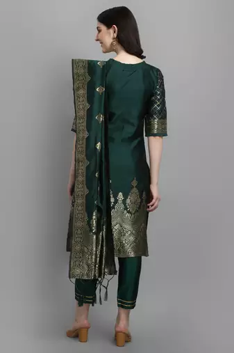  women silk blend kurta pant dupatta set