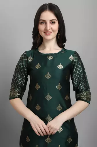  women silk blend kurta pant dupatta set
