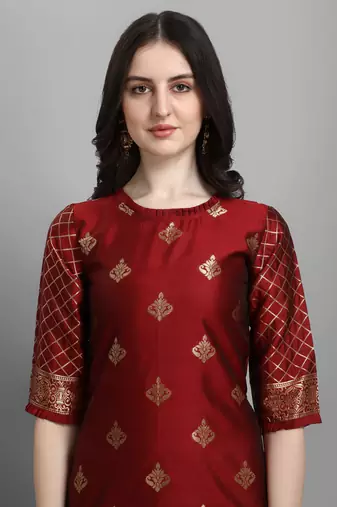  women silk blend kurta pant dupatta set