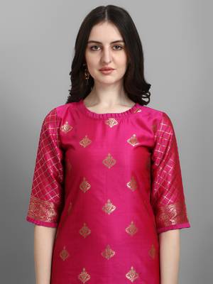  women silk blend kurta pant dupatta set 3