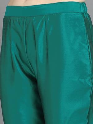  women silk blend kurta pant dupatta set 4