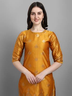  women silk blend kurta pant dupatta set 3