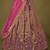 Wine colour Banarasi Silk Zari Work Lehenga With dupatta and unstitched blouse.