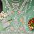 Teal Green Heavy Embroidery worked Pakistani Semi stitched suite in net