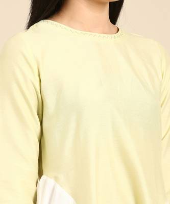 Pista ivory cotton silk dress 5