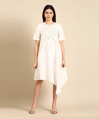 Ivory cotton dress 1