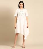 Ivory cotton dress