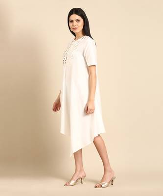 Ivory cotton dress 2
