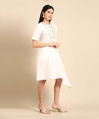 Ivory cotton dress 3