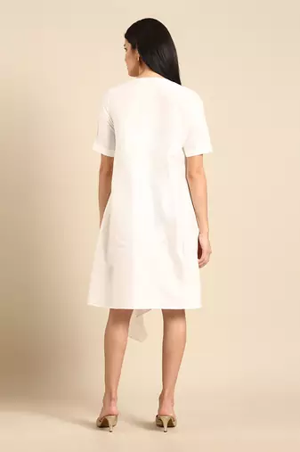 Ivory cotton dress