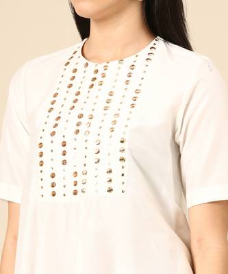 Ivory cotton dress 5