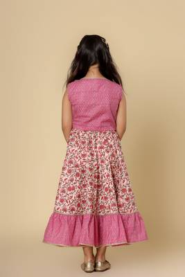 Girls Festive Lehenga Choli & Dupatta Set 2