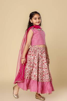 Girls Festive Lehenga Choli & Dupatta Set 5