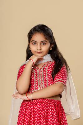 Girls Festive Lehenga Choli & Dupatta Set 6