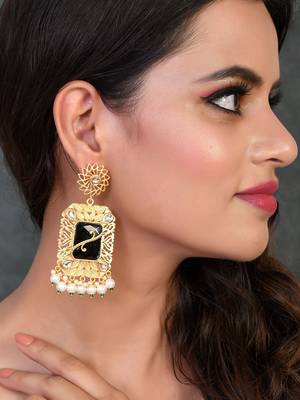 Gold plated filigree traditional earrings 2