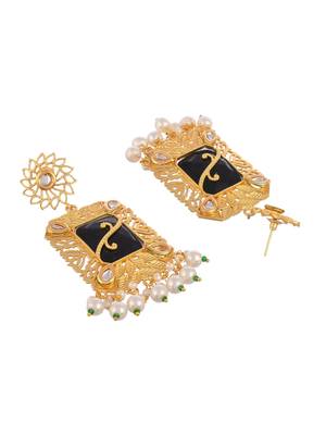 Gold plated filigree traditional earrings 3