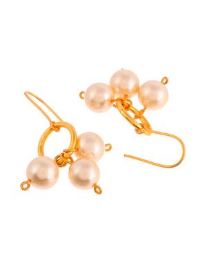 Western pearl beads drop earrings 3