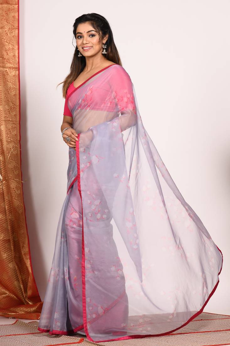 SIMI ORGANZA DIGITAL PRINT SAREE
