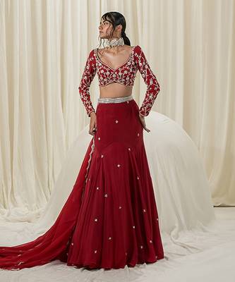 Maroon Lehenga Set 1