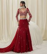 Maroon Lehenga Set