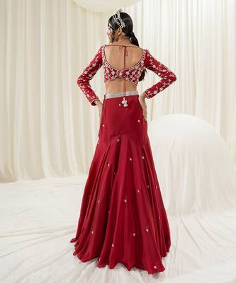 Maroon Lehenga Set 2