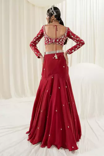 Maroon Lehenga Set