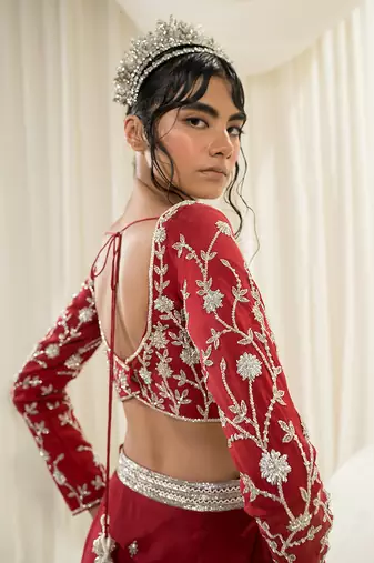 Maroon Lehenga Set