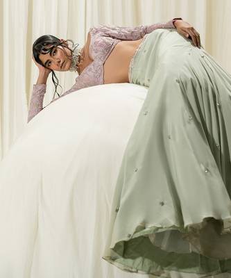 Light Mint Lehenga Set 4